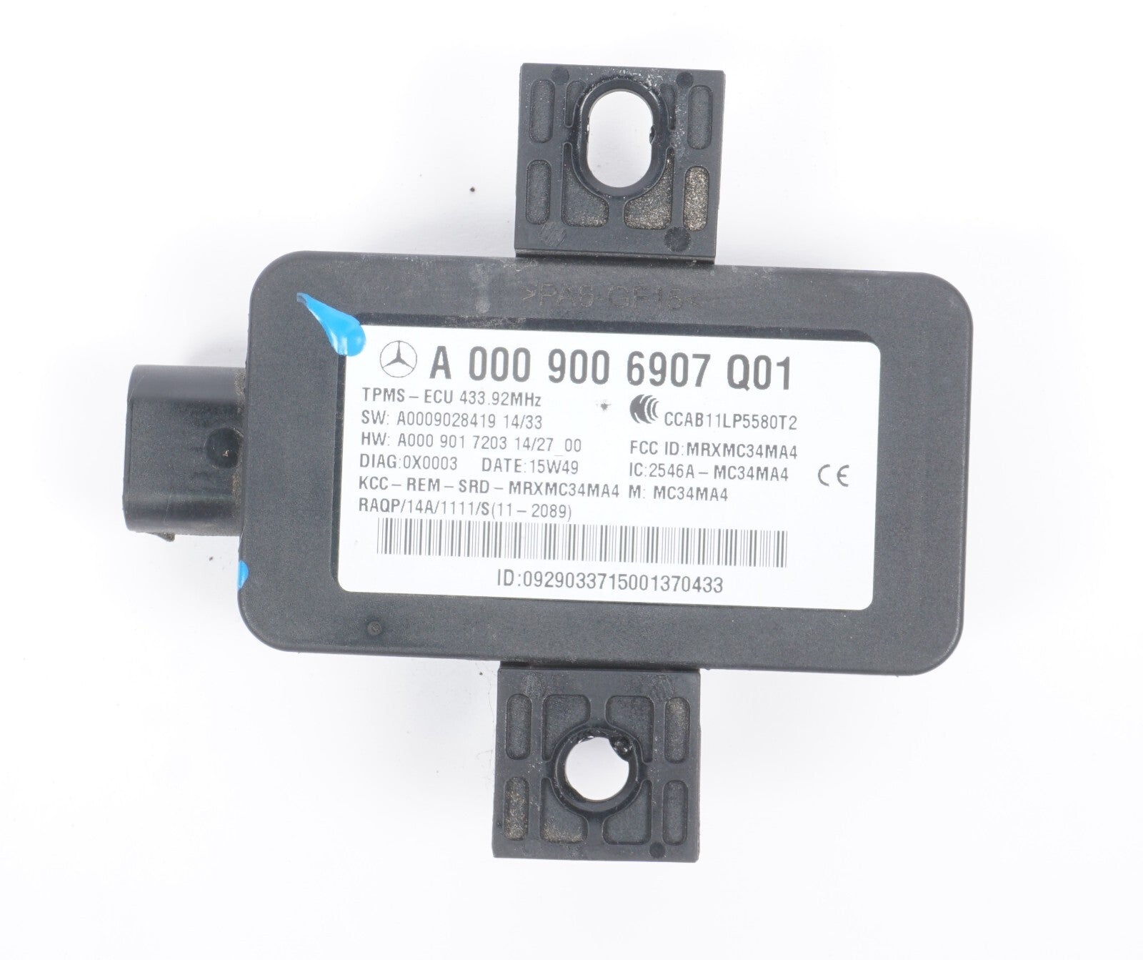 14-20 Mercedes S550 W222 Tire Pressure Monitor System TPMS Module OEM