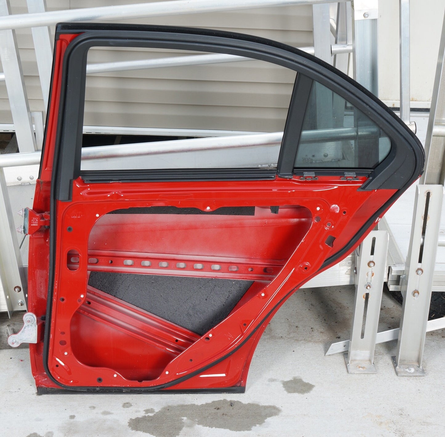 08-14 Mercedes C300 C250 C350 Sedan Rear Right Side Door Shell Red OEM