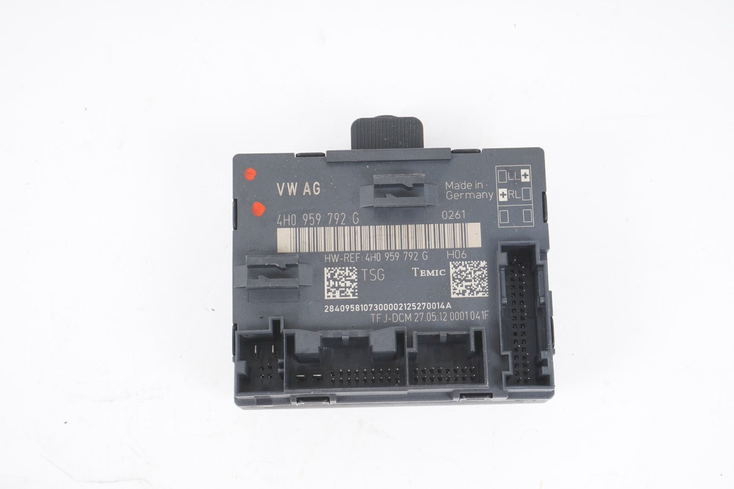 11-17 AUDI A8L FRONT RIGHT PASSENGER SIDE DOOR CONTROL MODULE OEM