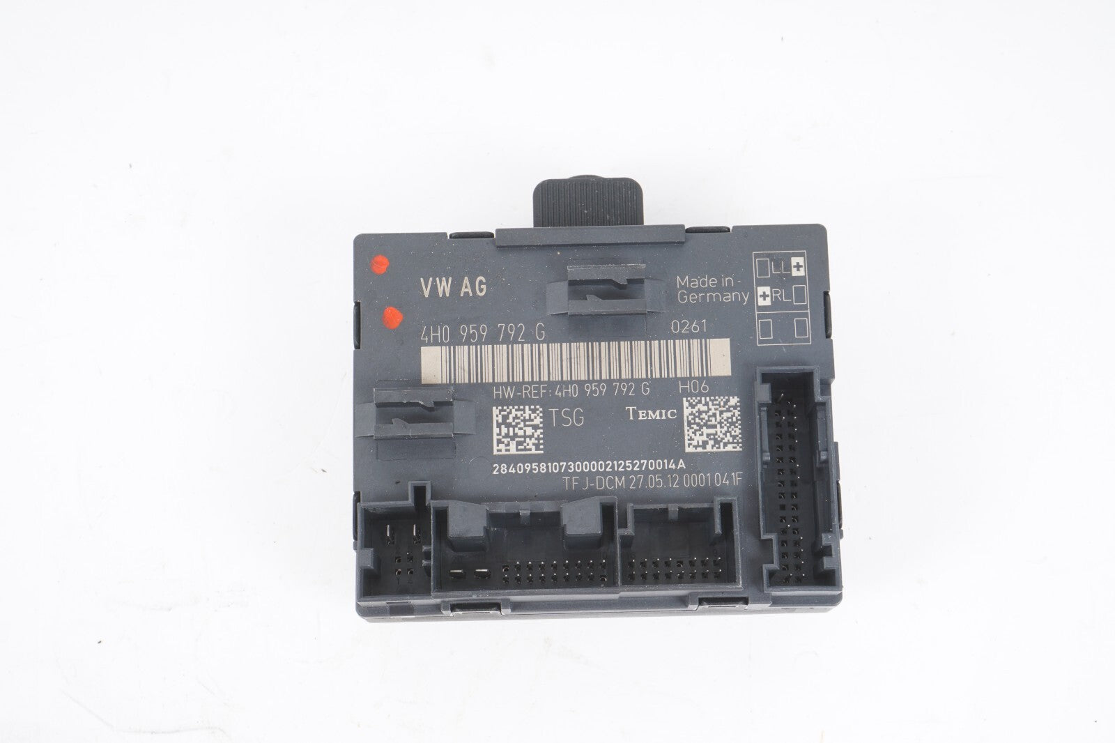 11-17 AUDI A8L FRONT RIGHT PASSENGER SIDE DOOR CONTROL MODULE OEM