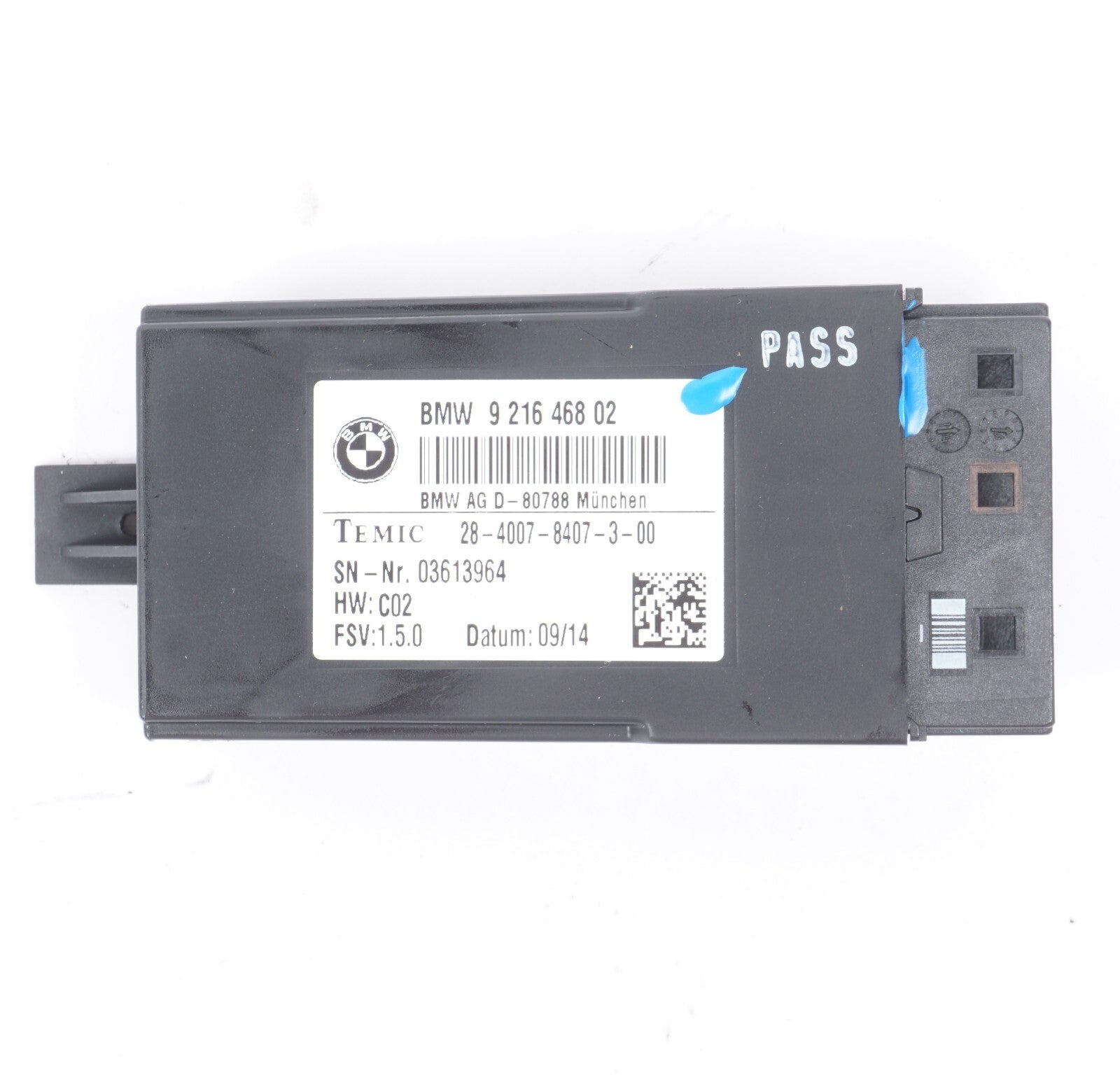 13 - 18 BMW 650I Front Seat Control Module 9216468 OEM