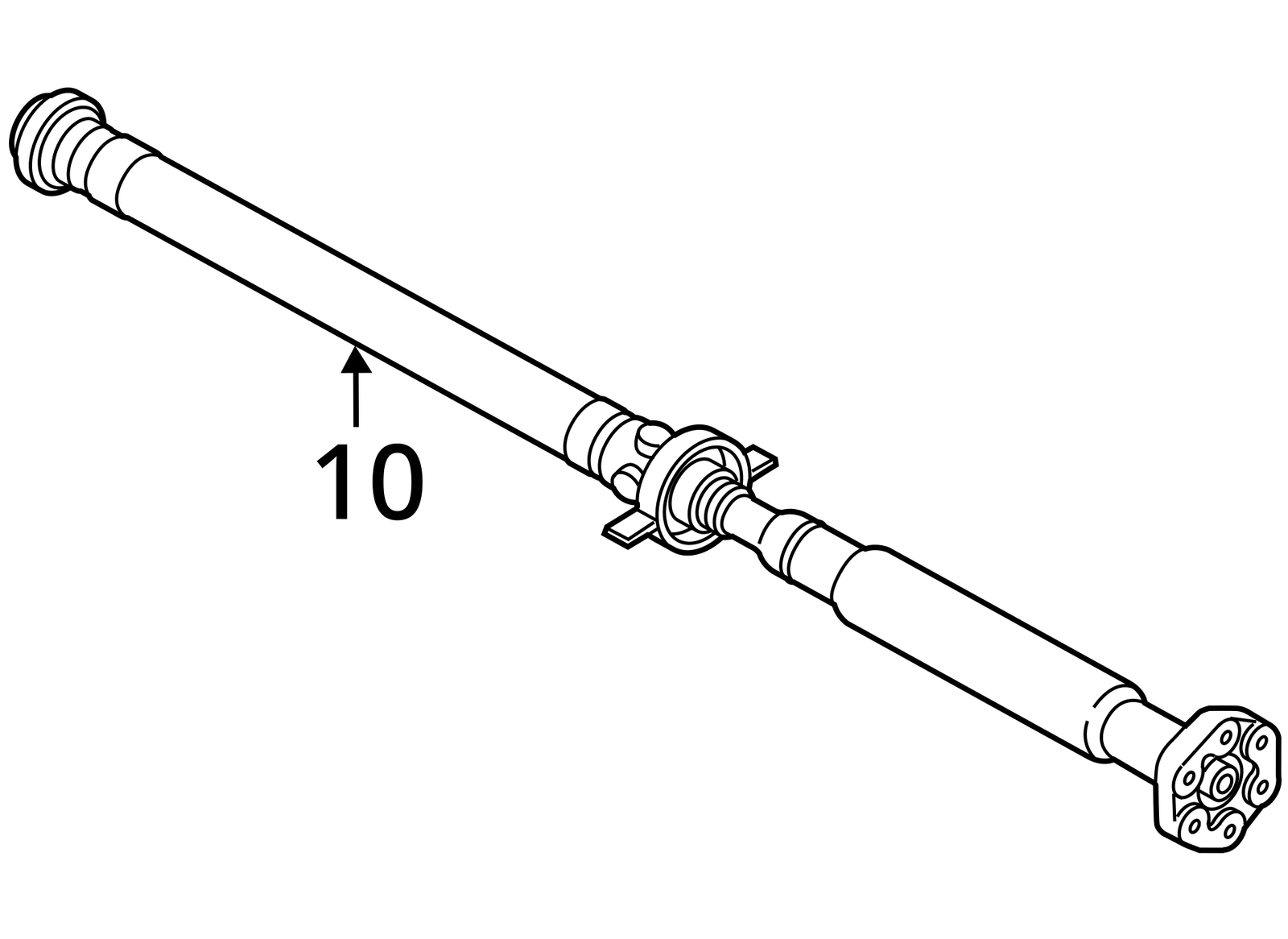 14 - 20 BMW 4-Series F32 F33 F36 xDrive Front Driveshaft Propeller Shaft OEM