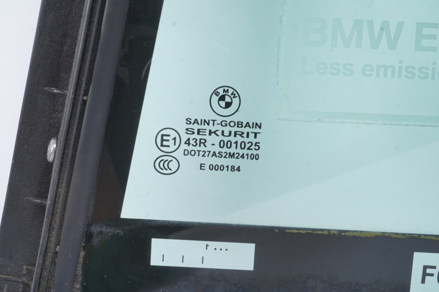 2009 - 2015 BMW 750Li - REAR DOOR QUARTER GLASS - LEFT
