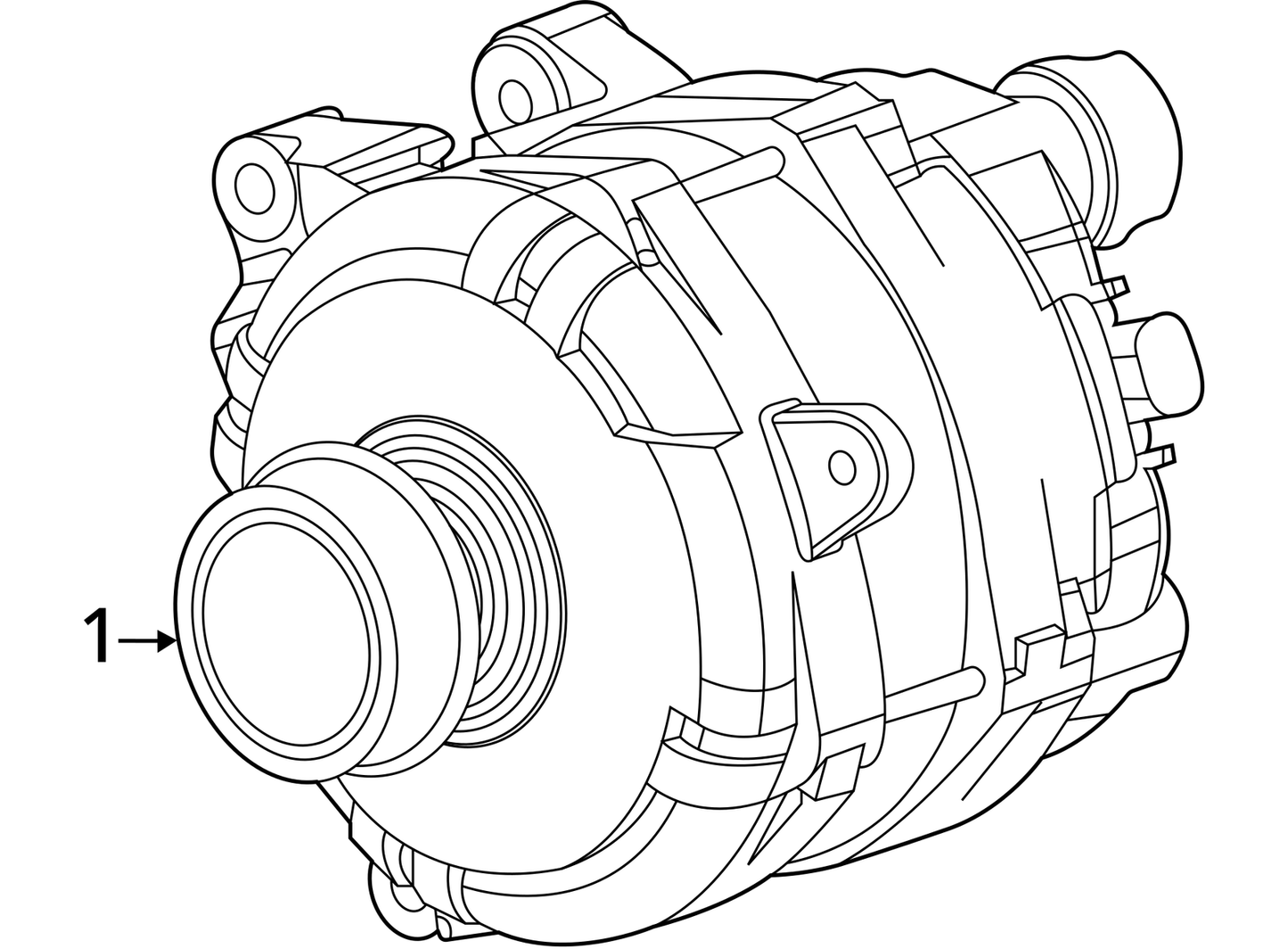 2020 - 2021 CADILLAC CT4 CT5 2.0L ENGINE ALTERNATOR GENERATOR OEM 11K MILES