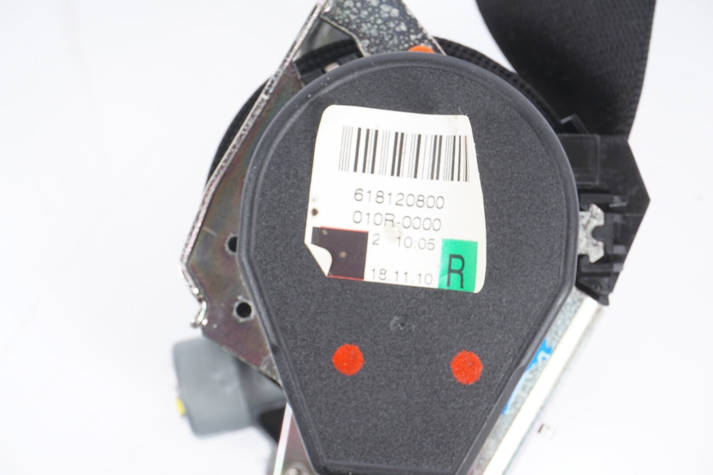11-16 BMW 528 535 550 FRONT RIGHT PASSENGER SEAT BELT RETRACTOR BEIGE 618120800