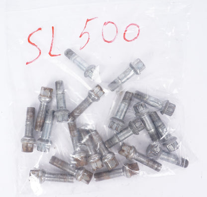 03-12 Mercedes R230 SL500 SL550 SL55 Wheel Lug Bolt Set Of 20 OEM