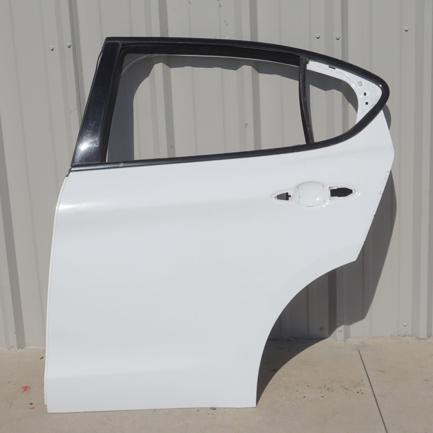 2017 - 2024 ALFA ROMEO STELVIO REAR LEFT EXTERIOR DOOR SHELL WHITE OEM