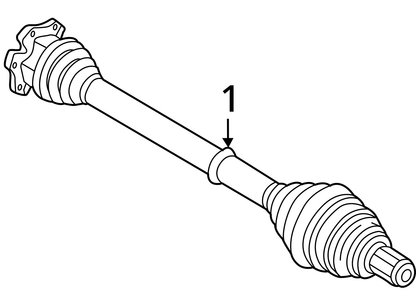 12-18 Audi A6 A7 A8 Quattro C7 Front Left or Right CV Axle Shaft Assembly OEM
