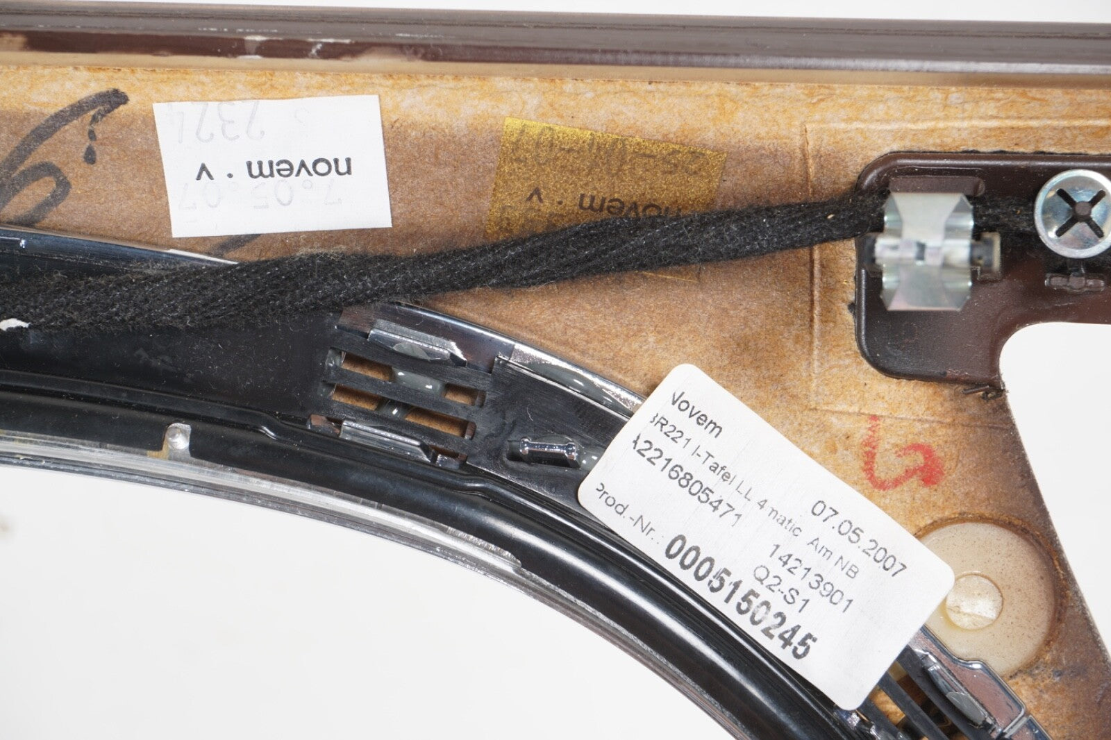 07-13 Mercedes W221 S63 S550 Dashboard Center Trim Molding 2216805471 Wood OEM