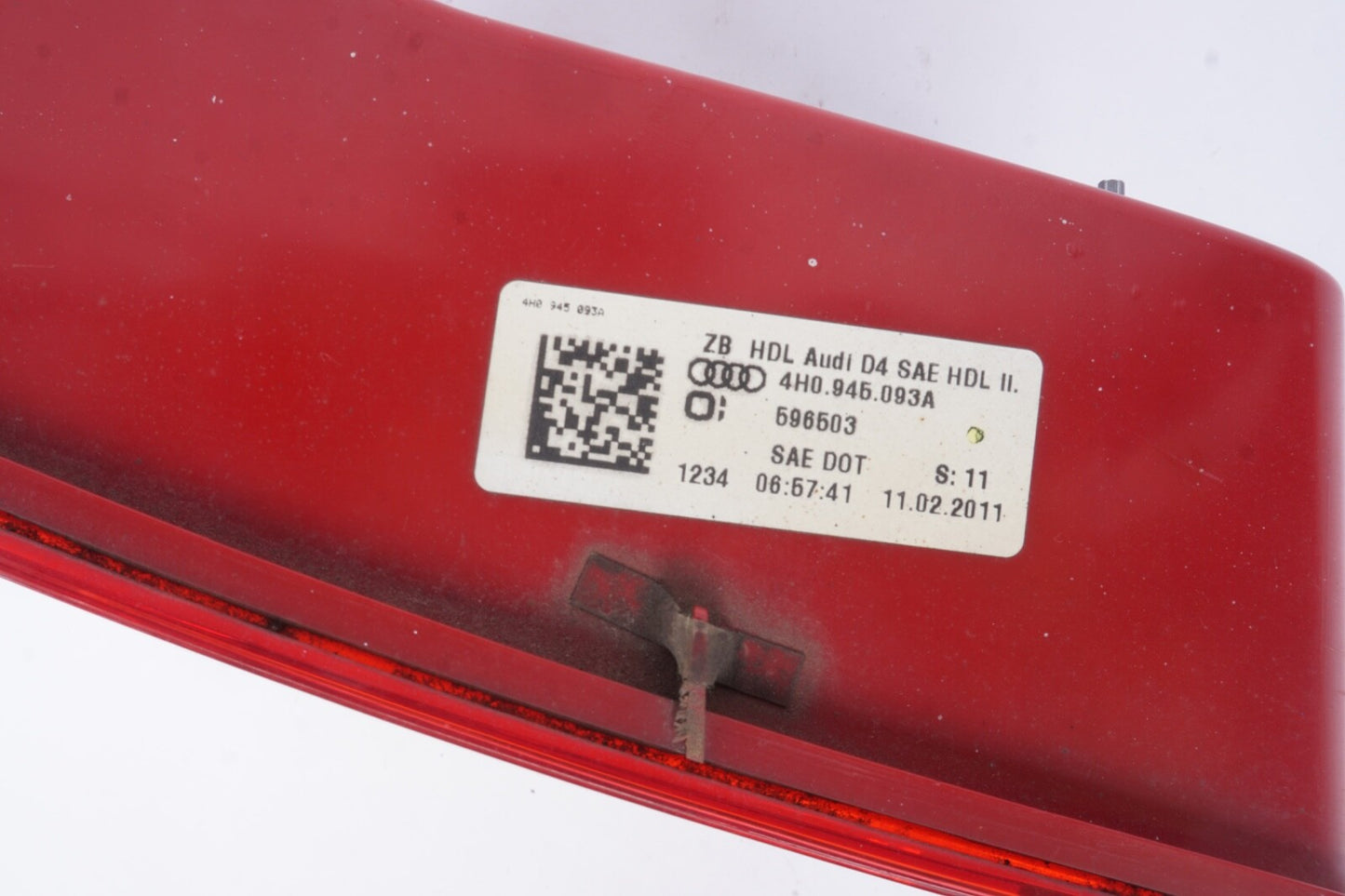 2011 - 2014 AUDI A8 L Rear Left Driver Side Inner Taillight Tail Lamp 4H0945093A