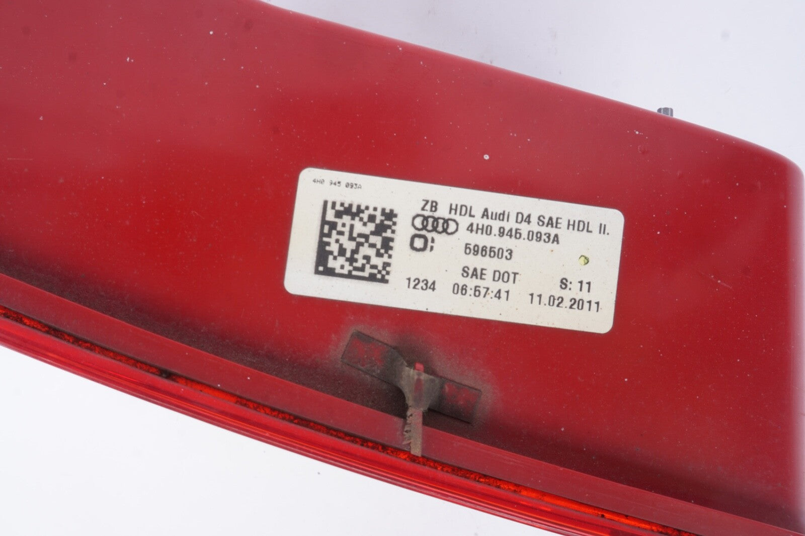 2011 - 2014 AUDI A8 L Rear Left Driver Side Inner Taillight Tail Lamp 4H0945093A
