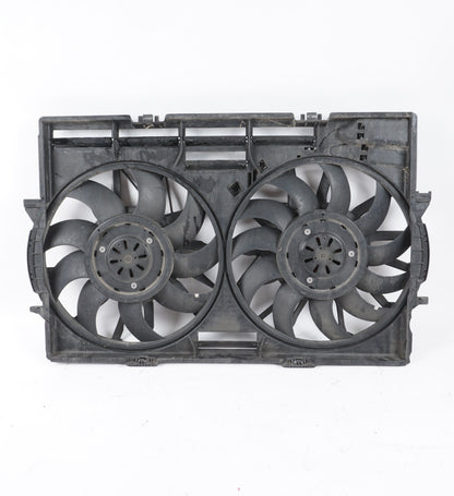 11-17 AUDI A8L A8 3.0L ENGINE COOLING FAN MOTOR W/ SHROUD OEM