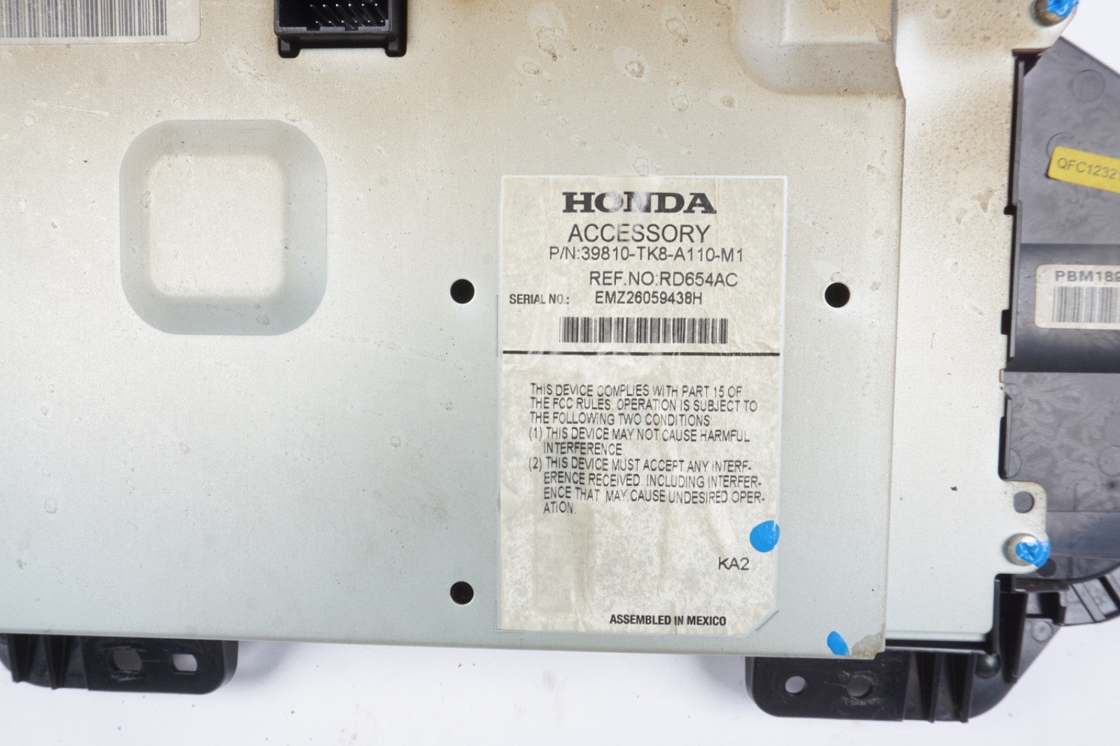 14 15 16 17 Honda Odyssey Dash Mount Information Display Screen OEM