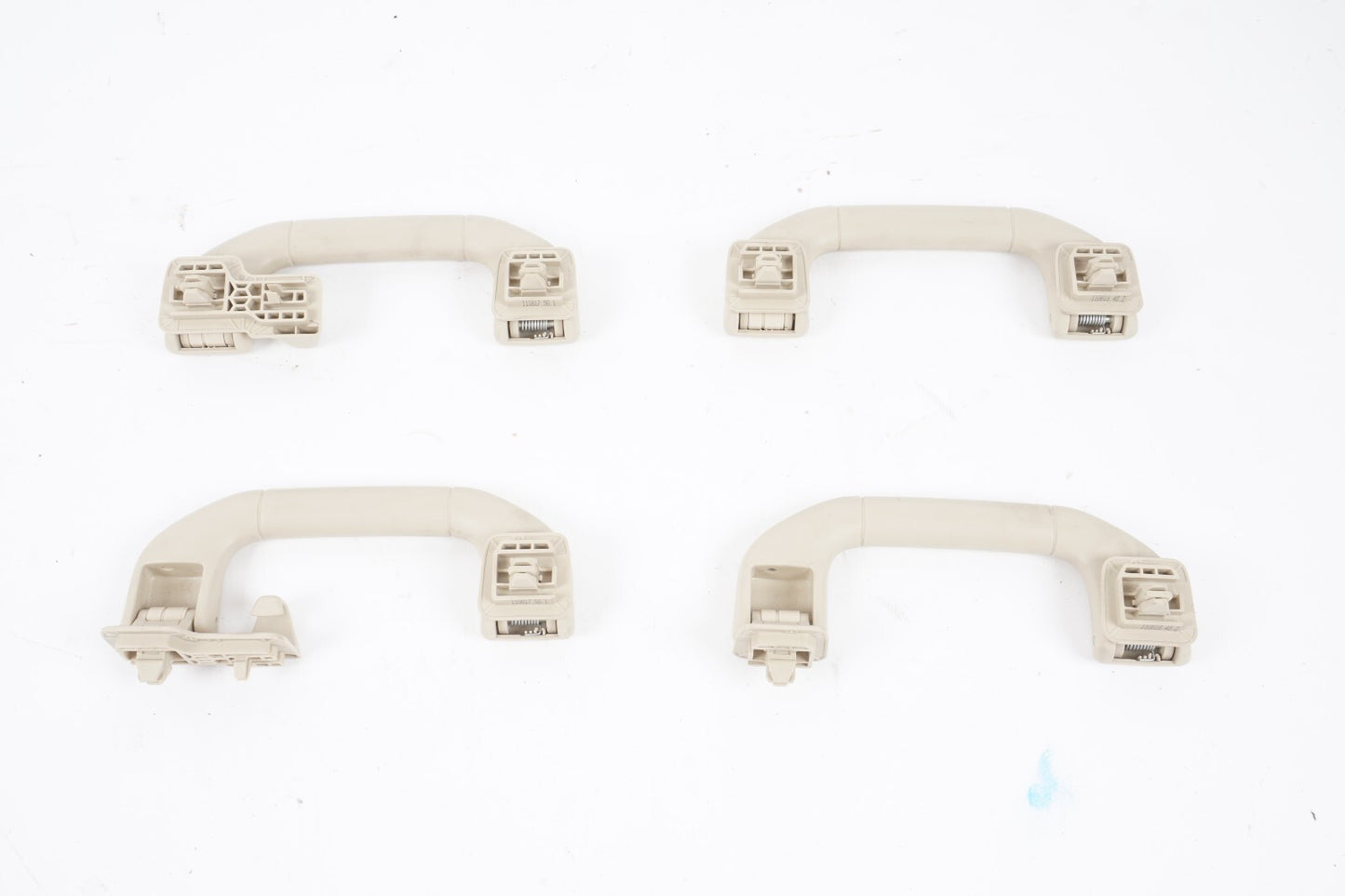 08-14 Mercedes C350 C300 W204 OVERHEAD ROOF GRAB HANDLE SET OF 4 OEM