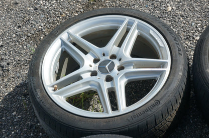 2007 - 2014 MERCEDES C250 C200 C300 C350 TIMS AMG R18 STAGGERED - BAD TIRES