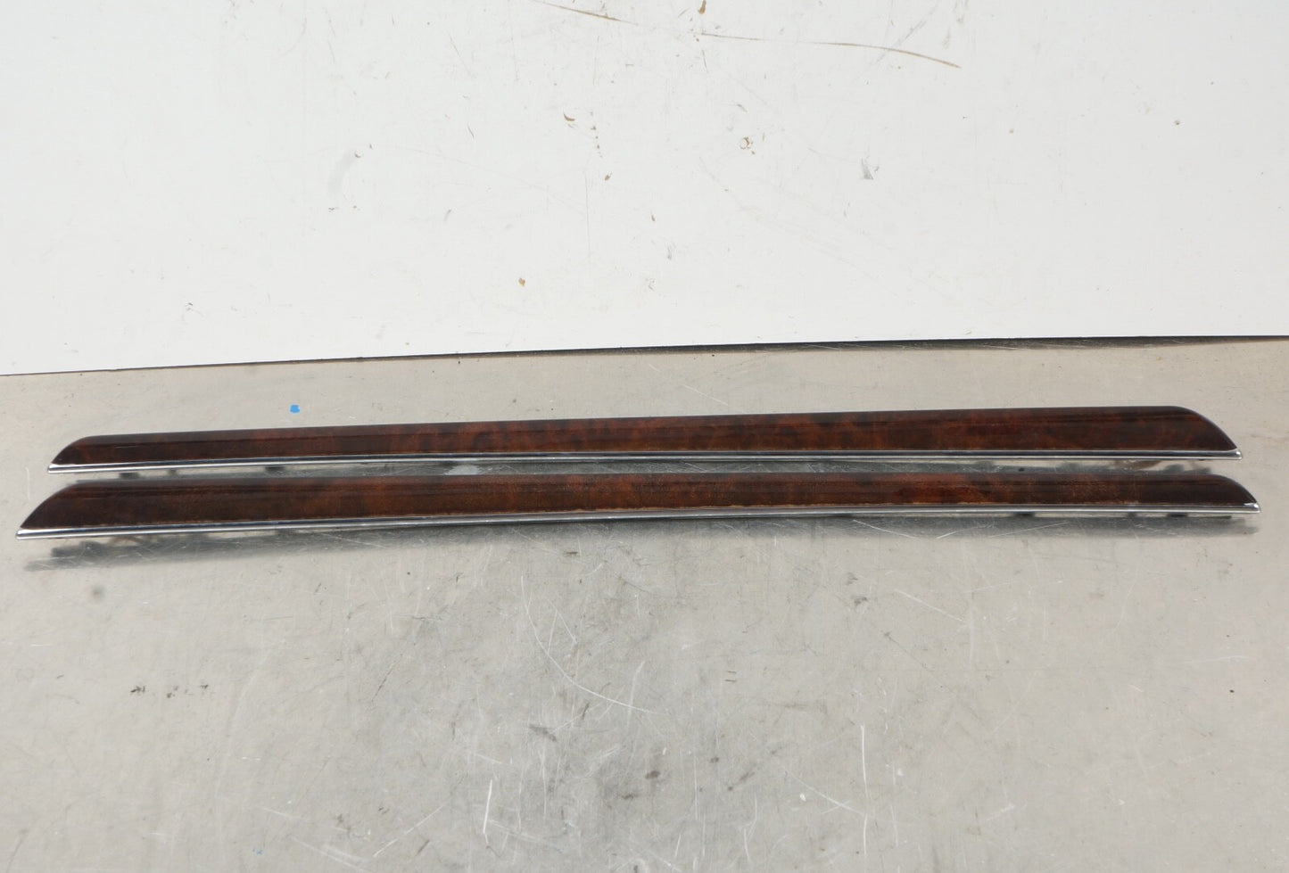07-09 OEM Mercedes W221 S550 Rear Right Left Door Panel Trim Bezel Cover Wood