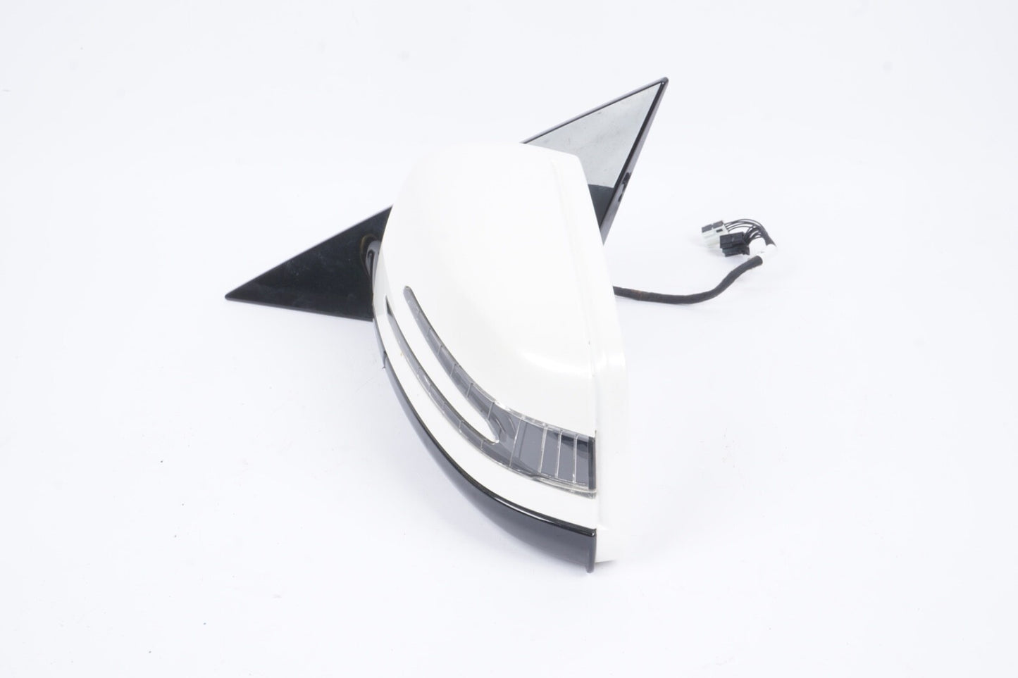 10-17 Mercedes E350 W207 Coupe Left Driver Side View Power Door Mirror White Oem
