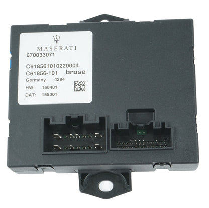 14-17 MASERATI QUATTROPORTE POWER TRUNK LID DECK CONTROL MODULE 670033071  OEM