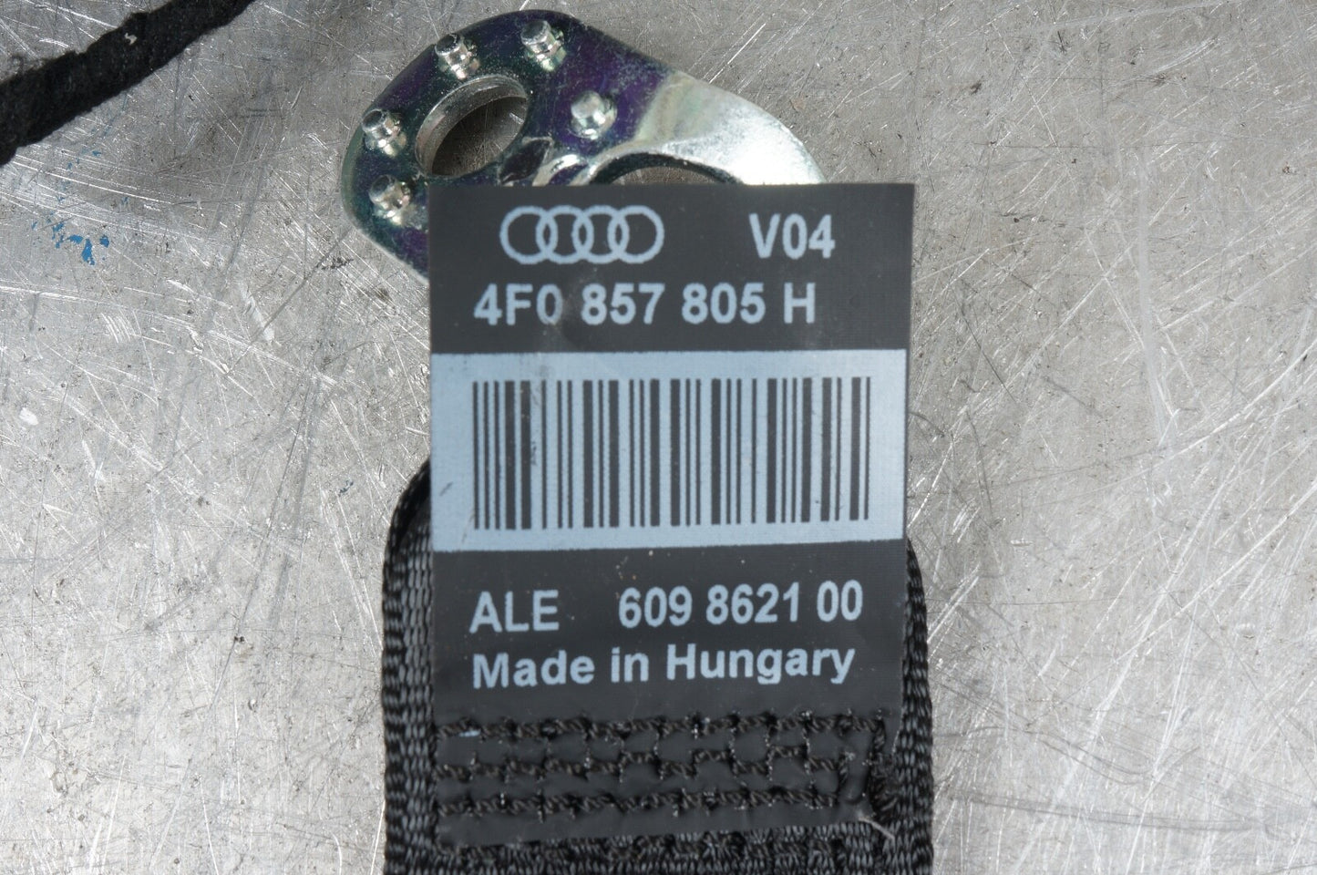05-08 Audi A6 Rear Left or Right Seatbelt Seat Belt Retractor 4F0857805H Black