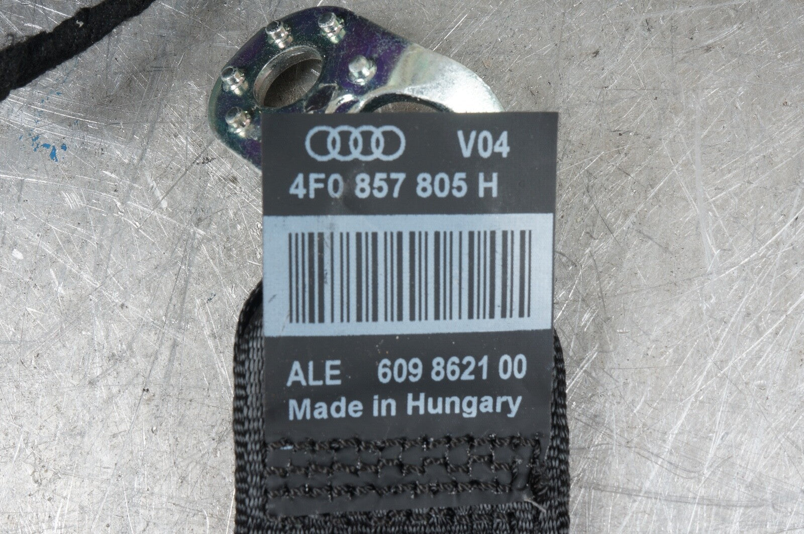 05-08 Audi A6 Rear Left or Right Seatbelt Seat Belt Retractor 4F0857805H Black