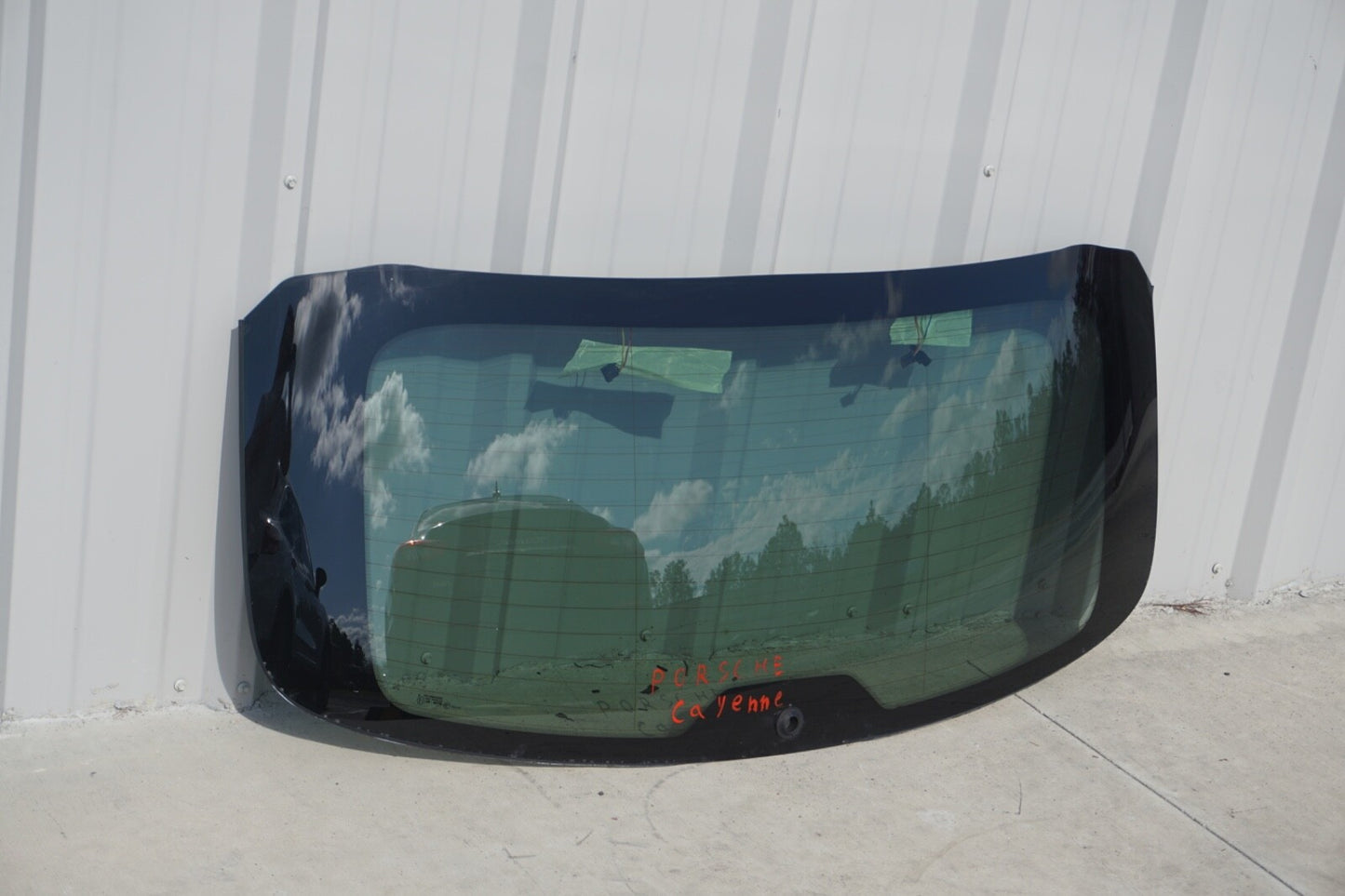 2011-2018 PORSCHE CAYENNE REAR BACK TAILGATE WINDOW GLASS OEM
