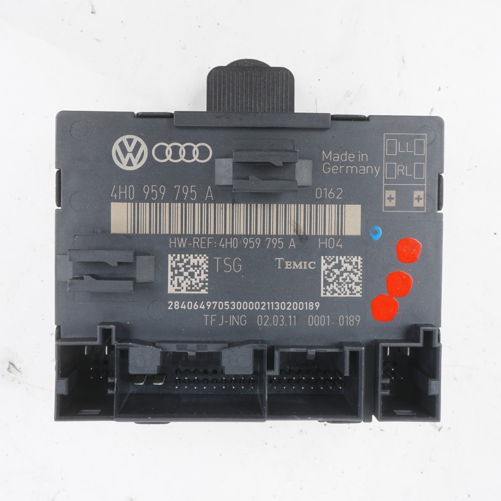 2011-2018 Audi A8 A8L Rear Left Driver Side Door Control Module Computer OEM