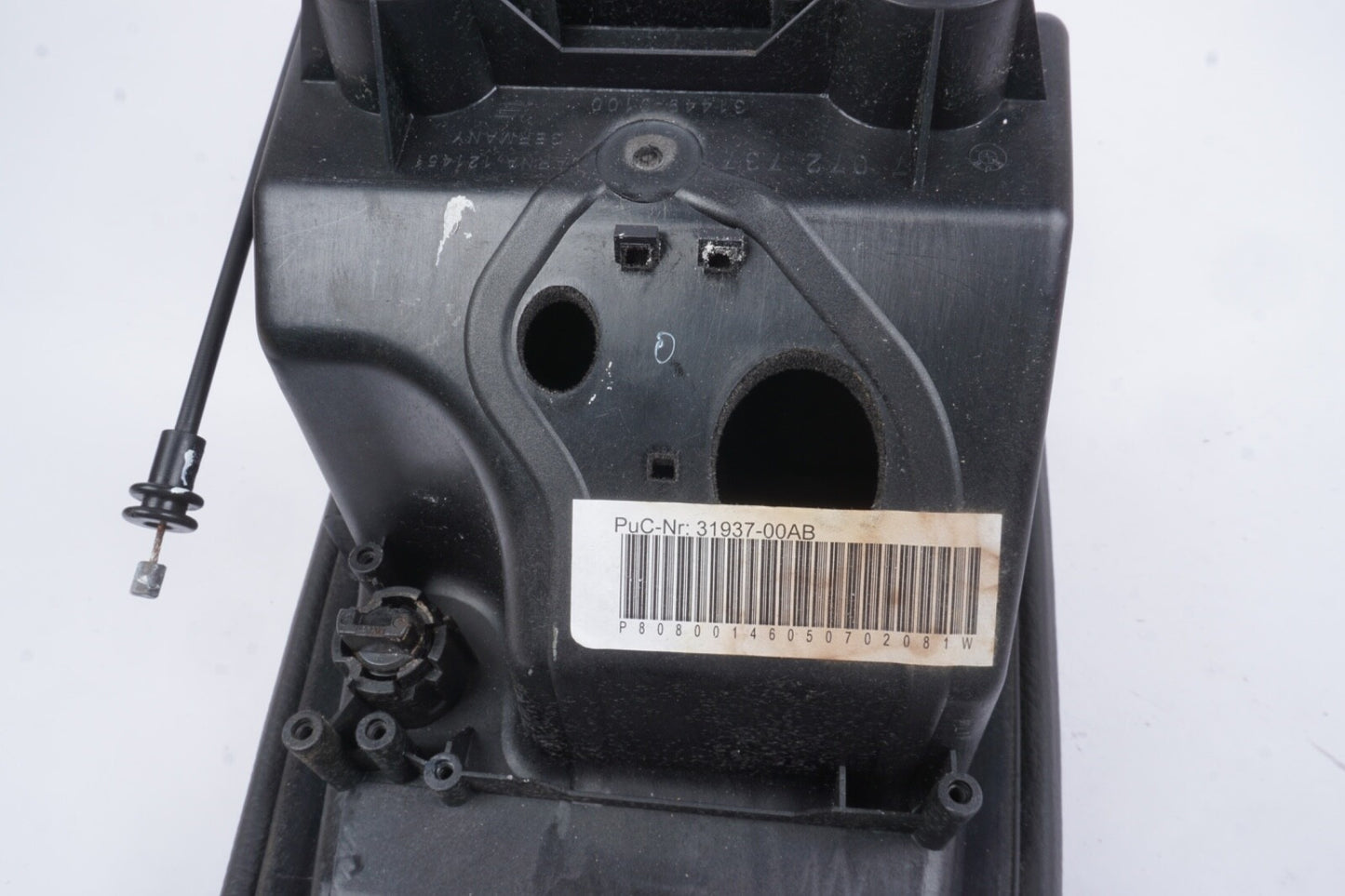 04-10 BMW E64 650i 645Ci Center Console Armrest Cover Lid Nappa Black OEM