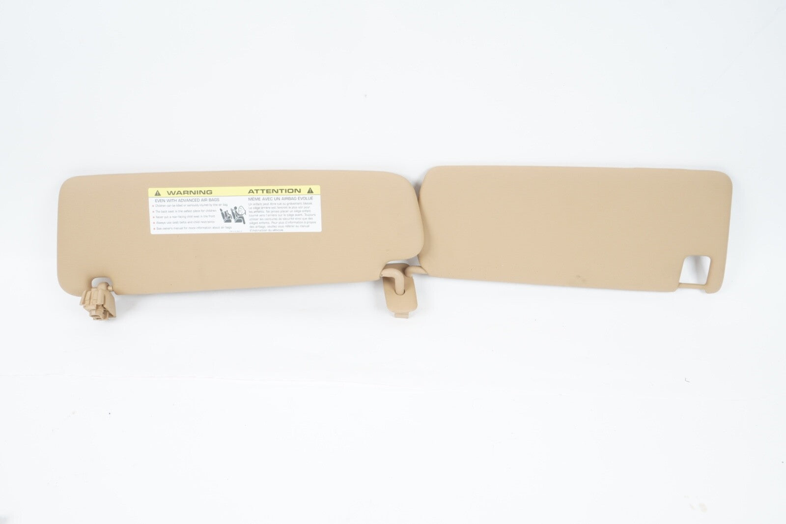 2011-2018 PORSCHE CAYENNE RIGHT PASSENGER FRONT SUN VISOR OEM BEIGE