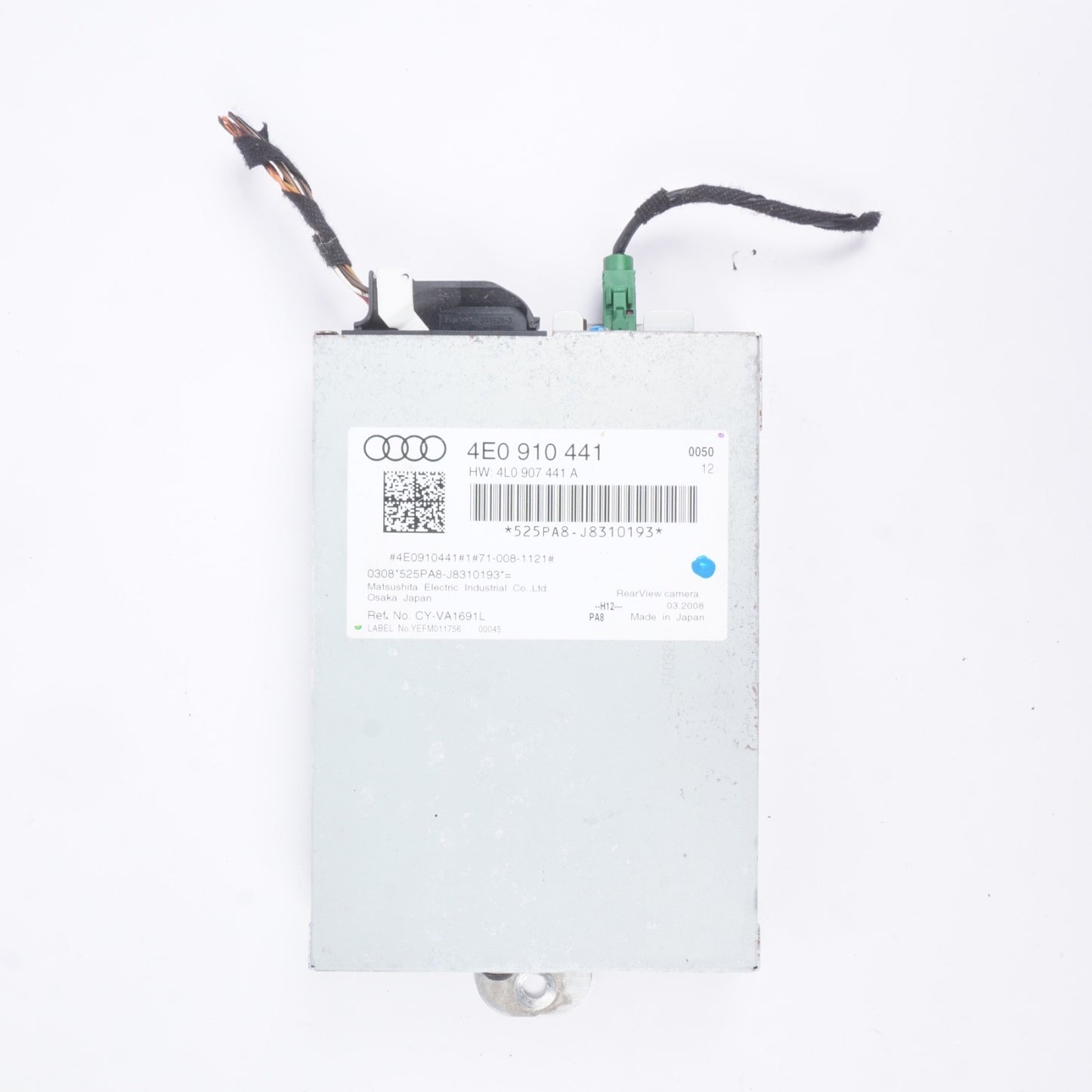 04-10 Audi A8 A8l D3 Camera Rear View Control Module Computer 4E0910441 Oem