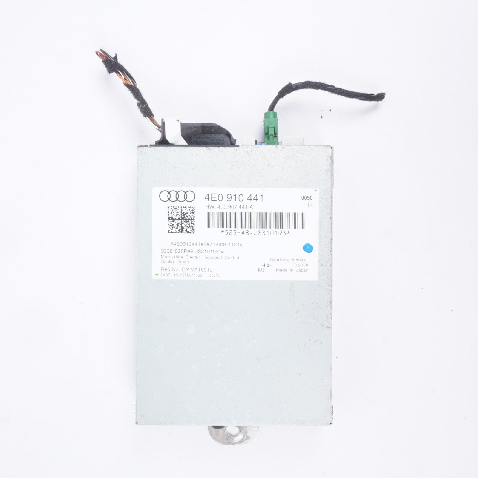 04-10 Audi A8 A8l D3 Camera Rear View Control Module Computer 4E0910441 Oem