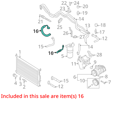 2004-2007 AUDI A8 D3 QUATTRO 4.2L AC AIR CONDITIONER HOSE TUBE PIPE LINE OEM