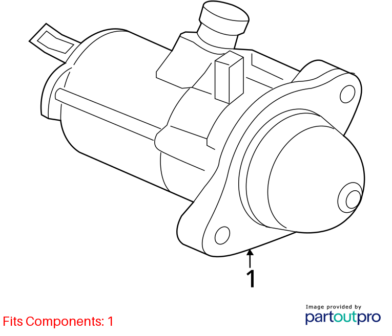 2016 - 2022 Acura ILX Engine Ignition Starter Motor 12V OEM