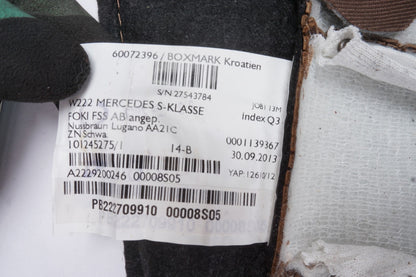 2014 - 2017 Mercedes S550 W222 OEM Rear Bottom Cushion Seat OEM