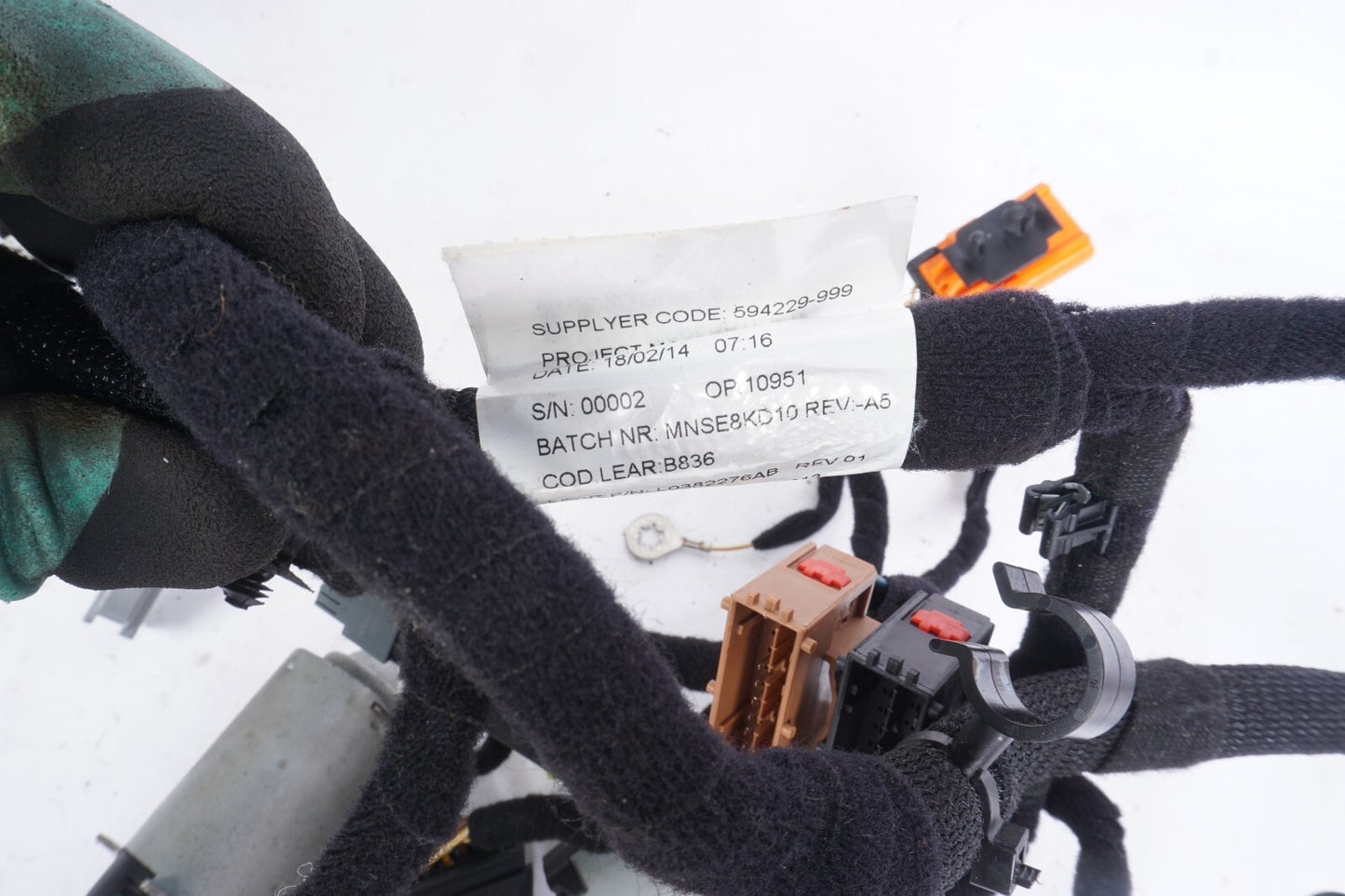 2014-2019 Maserati Ghibli Front Right Passenger Seat Wire Harness & Motor OEM