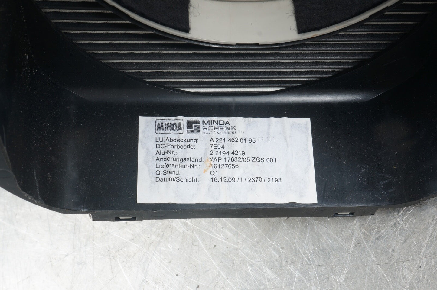 07-14 Mercedes W216 S550 CL550 Steering Column Trim Shroud Cover Gray 2214620195