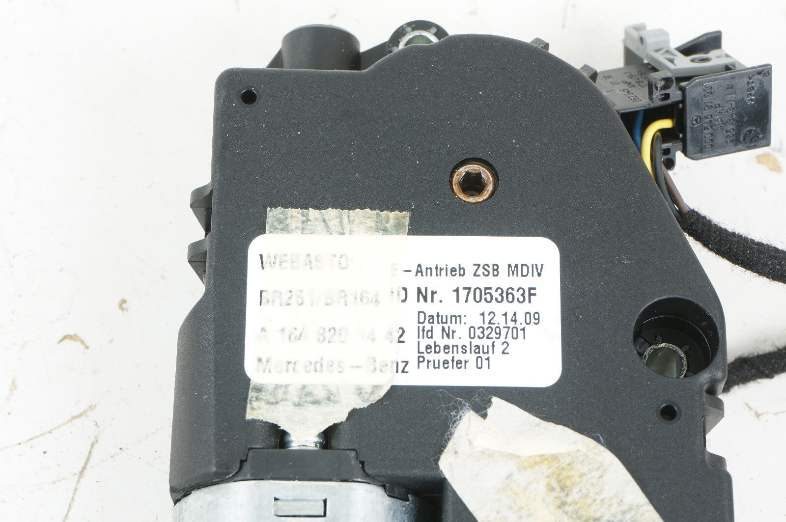 06-13 Mercedes X164 ML450 GL550 PANORAMIC SUNROOF SUN ROOF MOTOR 1648201442 OEM