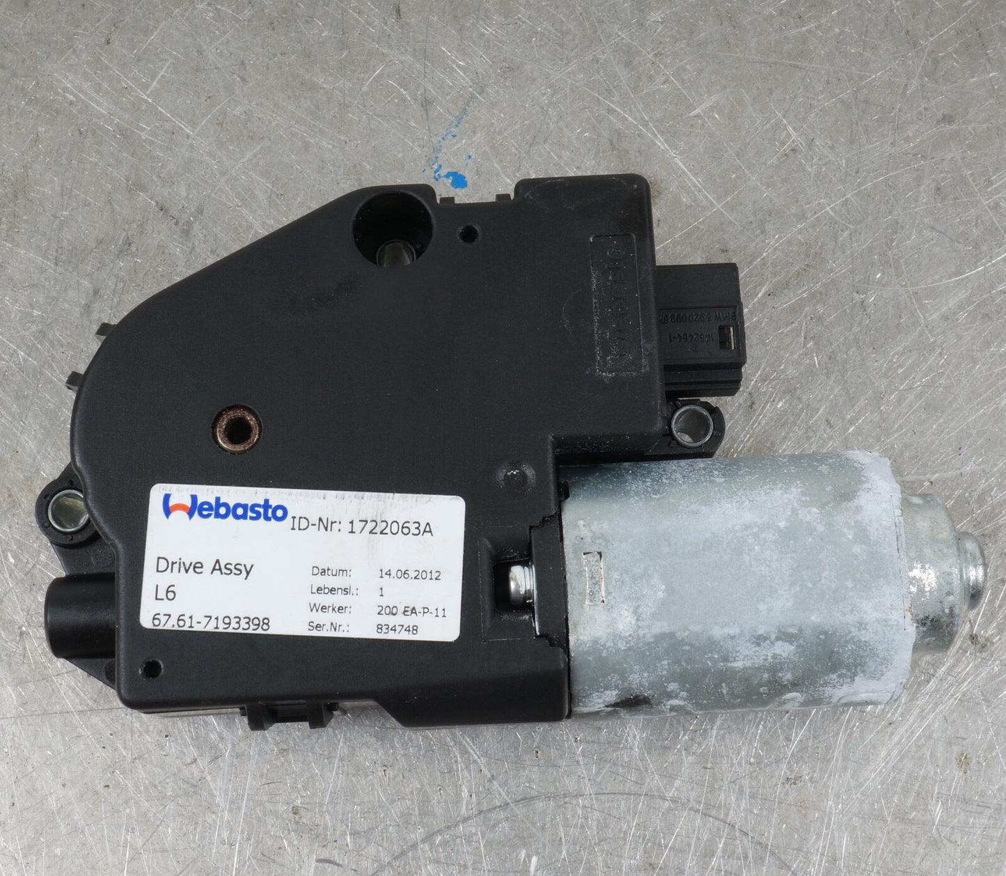 08 - 16 BMW F31 328xi 335 Sunroof Sun Roof Motor OEM 7193398