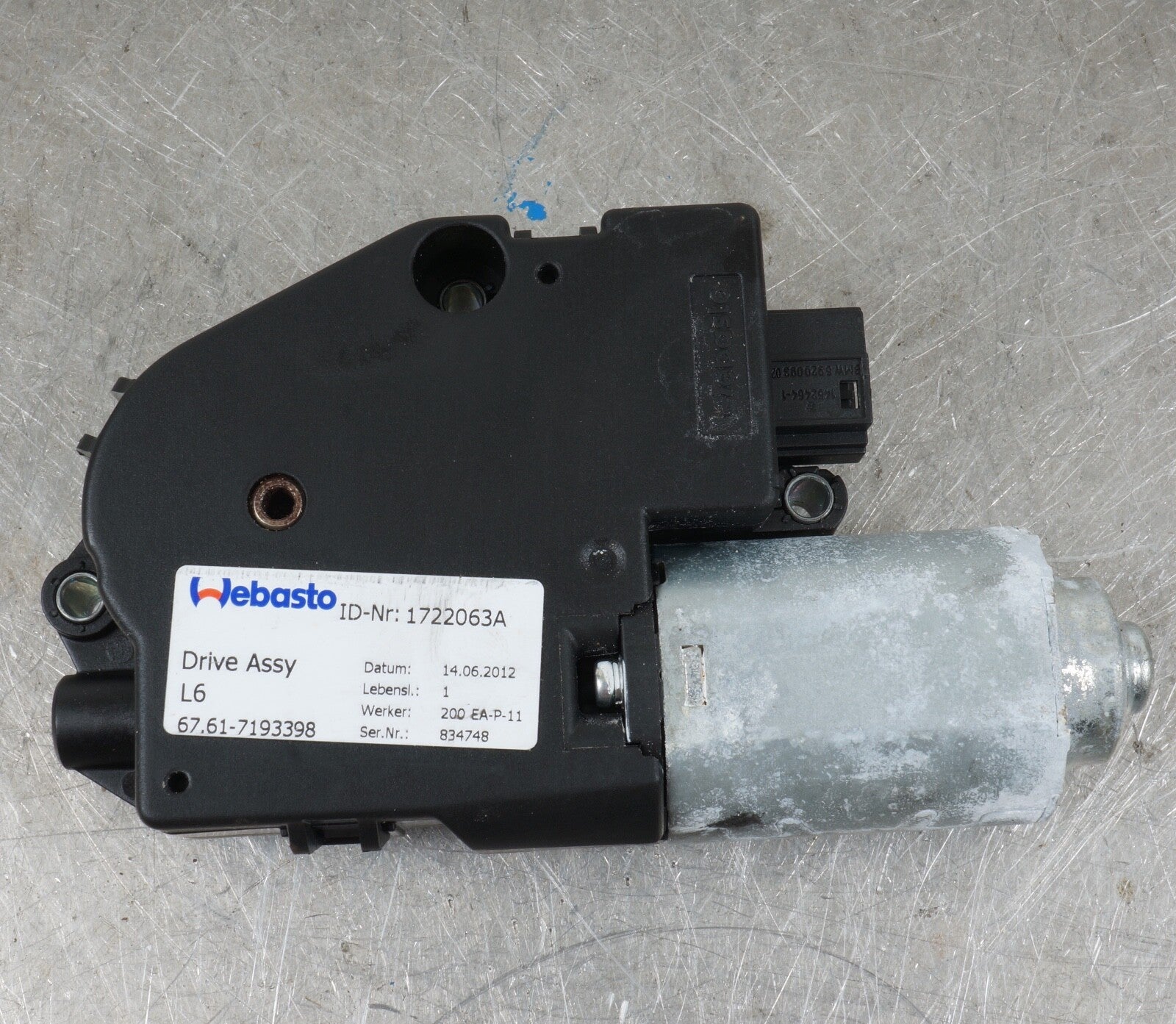 08 - 16 BMW F31 328xi 335 Sunroof Sun Roof Motor OEM 7193398