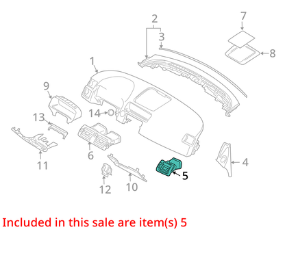2006 - 2013 Volvo C70 Front Right Passenger Dash Dashboard Air Vent Oem