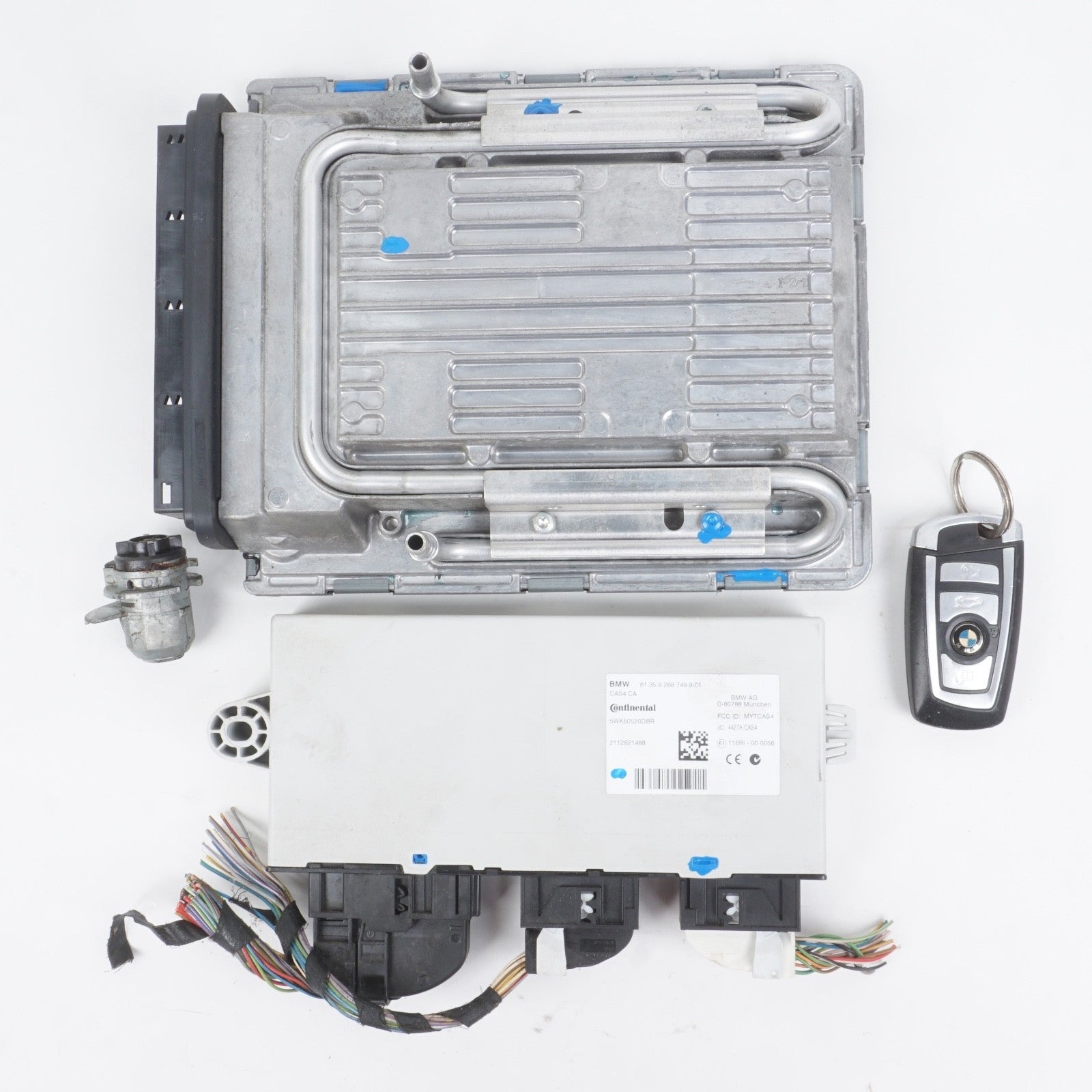 09-13 BMW F01 F02 F10 F12 N63 DME ECU Engine Motor Control Module Key Set OEM