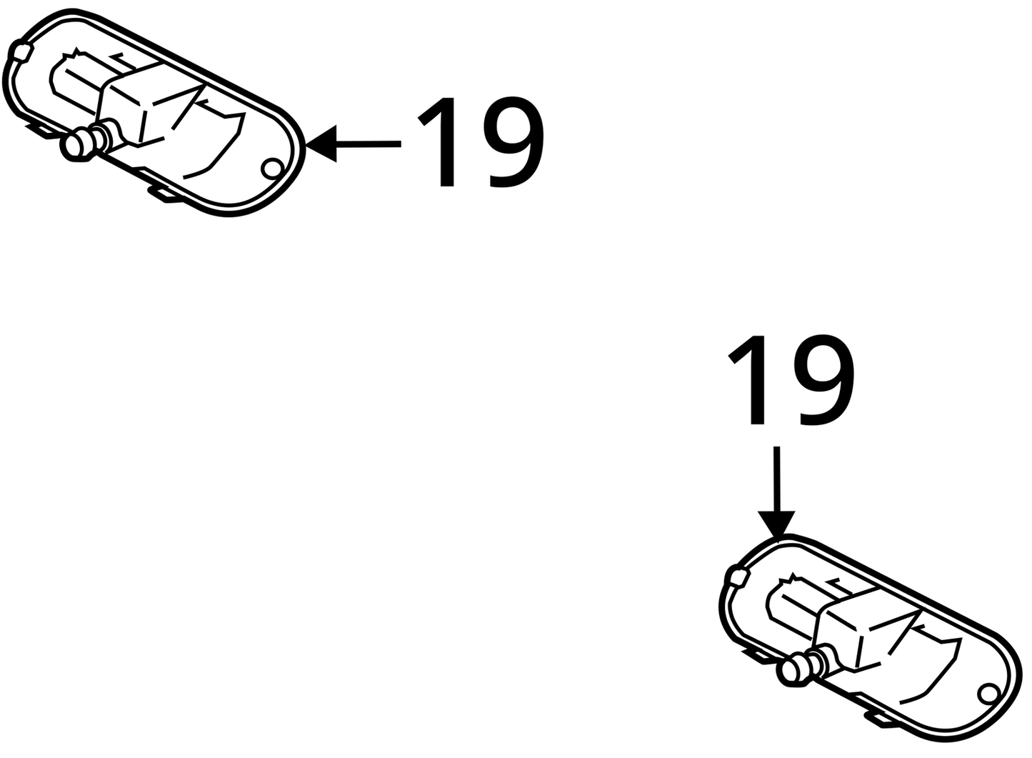 2011 - 2018 AUDI A8 QUTTRO WINDOW WASHER NOZZLE WITH HEATING SET OF 2 OEM