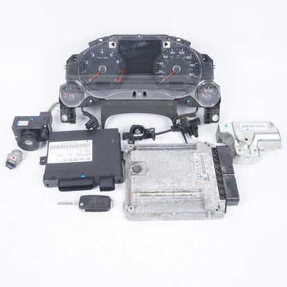 2004 - 2007 Audi A8 A8L 4.2L Ignition Set Key Lock Module Instrument Cluster OEM