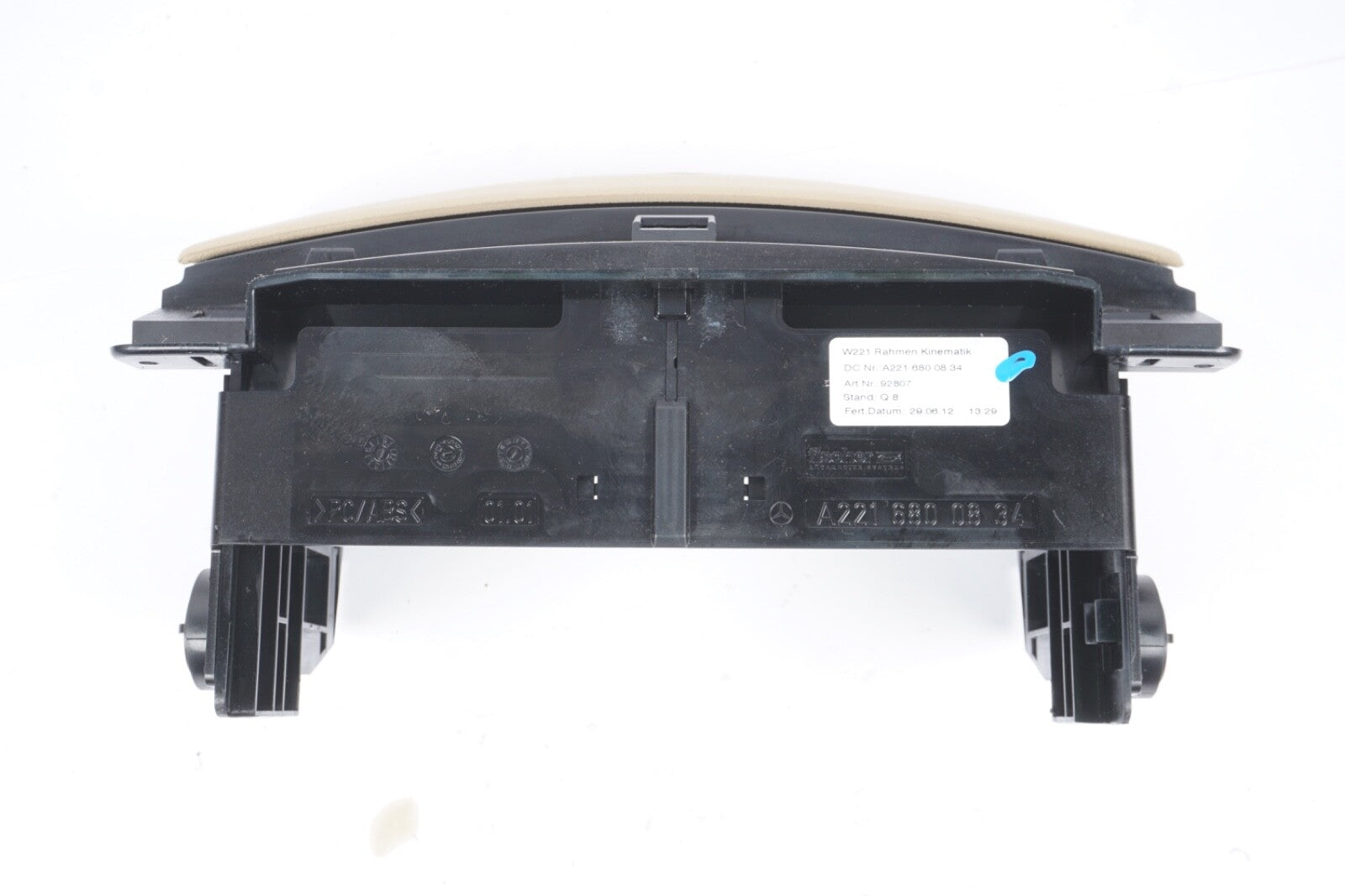 2010 -13 Mercedes W221 S550 S450 Dashboard Center Console CD Player Cover Beige