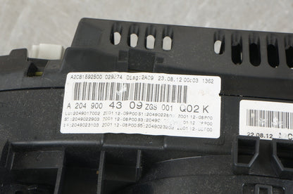 12-14 Mercedes W204 C250 C300 Instrument Speedometer Cluster 2049004309 OEM