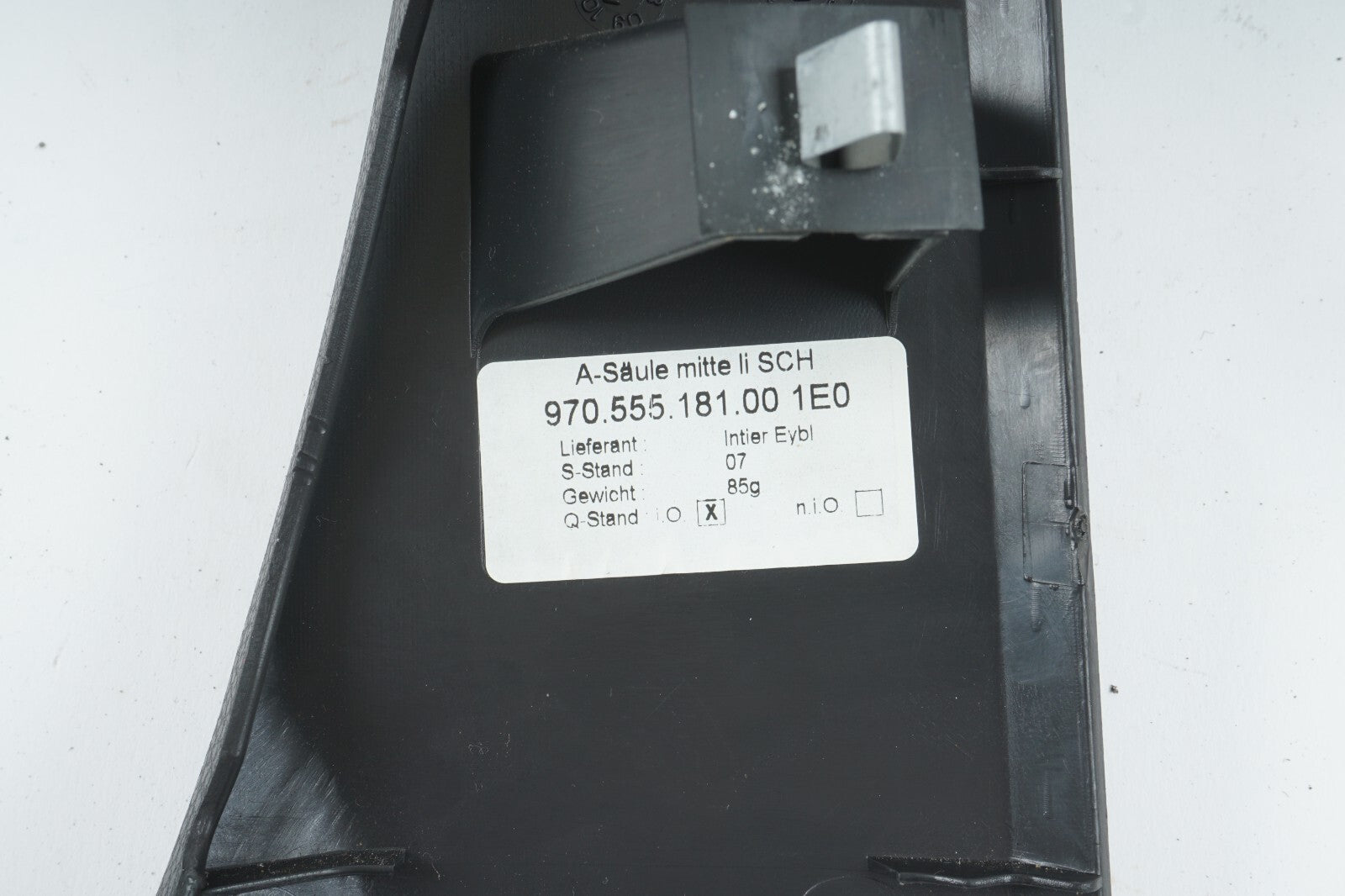 10 - 16 PORSCHE PANAMERA FRONT RIGHT & LEFT A PILLAR MIDDLE COVER PANEL  OEM
