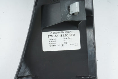 10 - 16 PORSCHE PANAMERA FRONT RIGHT & LEFT A PILLAR MIDDLE COVER PANEL  OEM