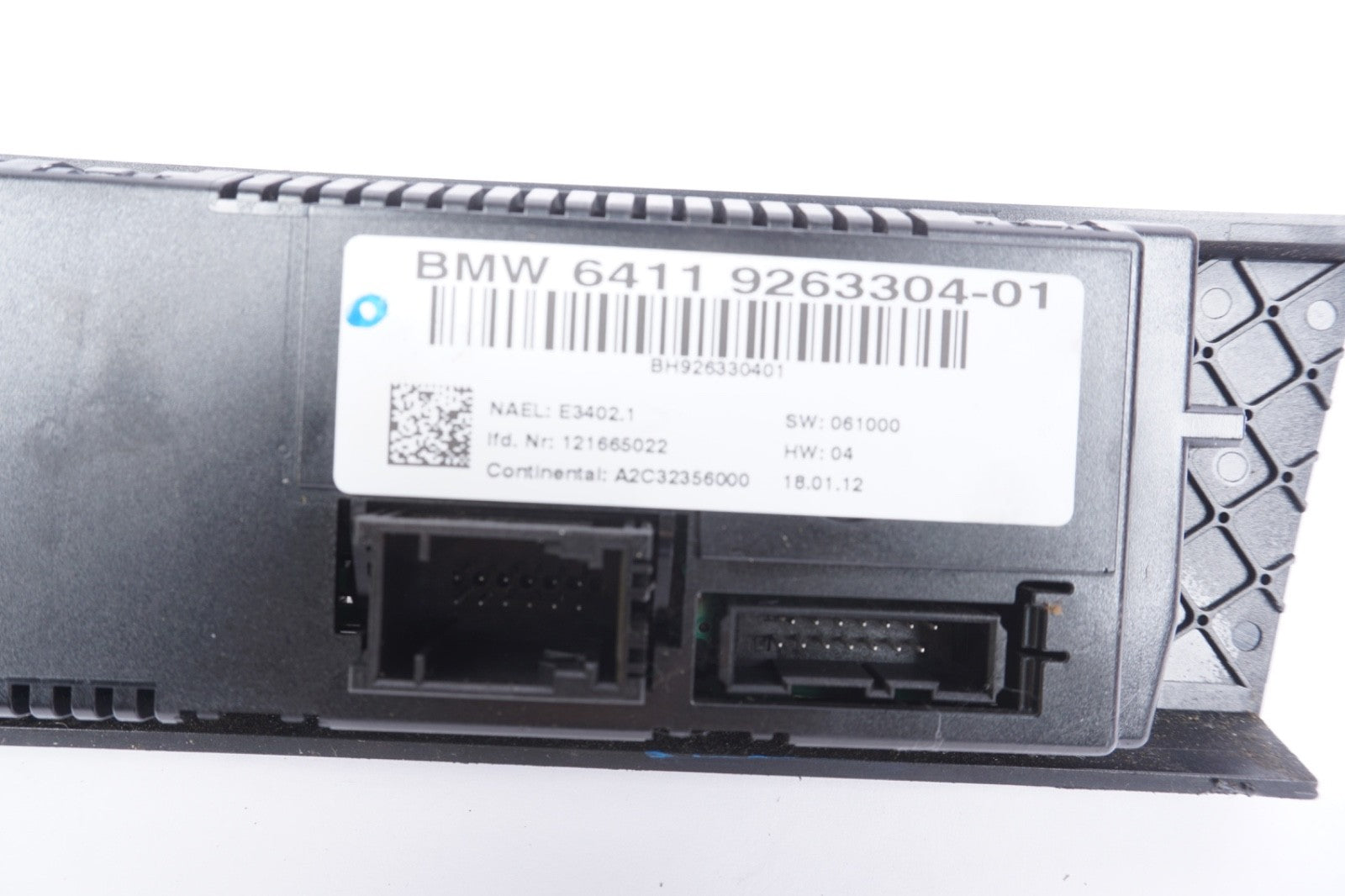 2007 2008- 2013 OEM BMW E92 E93 AC A/C Climate Control Switch Panel Black