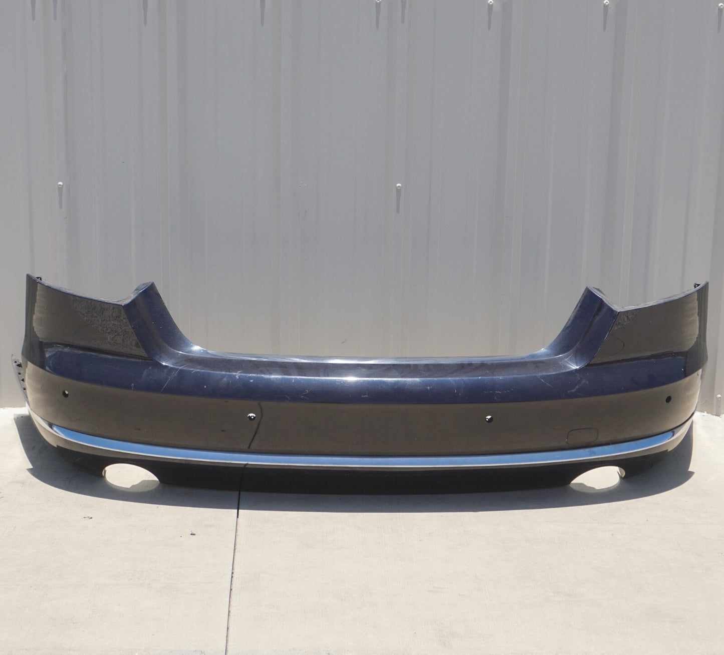 2011 - 2014 Audi A8 A8L Rear Bumper Cover Panel Blue