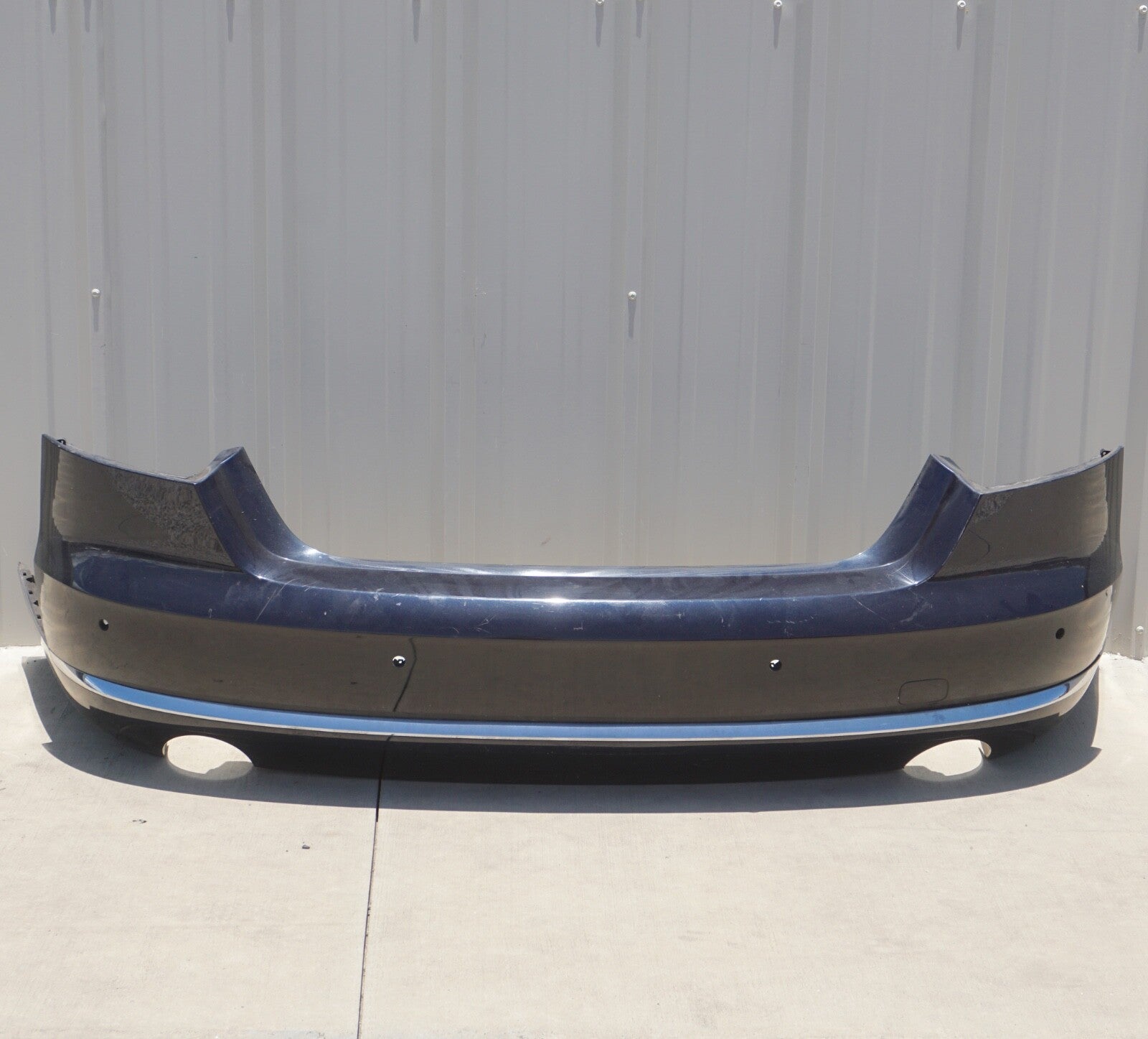 2011 - 2014 Audi A8 A8L Rear Bumper Cover Panel Blue