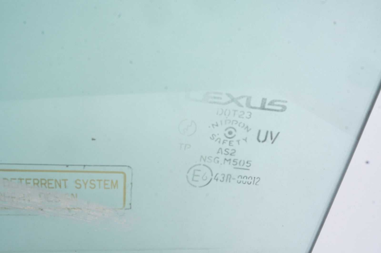 2002 - 2010 Lexus SC430 Left LH Driver Front Door Window Glass (Glass Only)